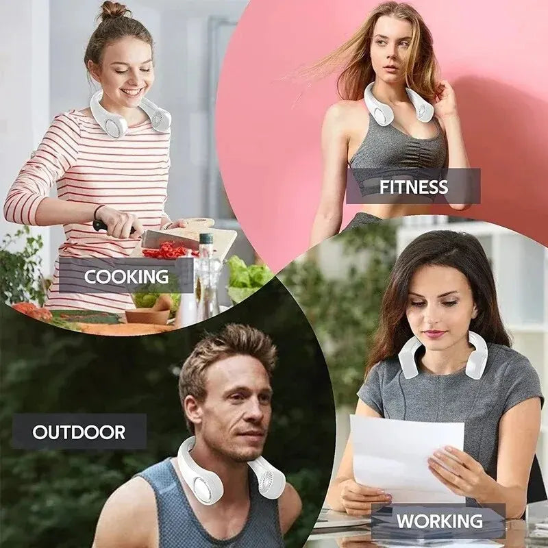 Beat the Heat – Hands-Free Full Day Neck Fan