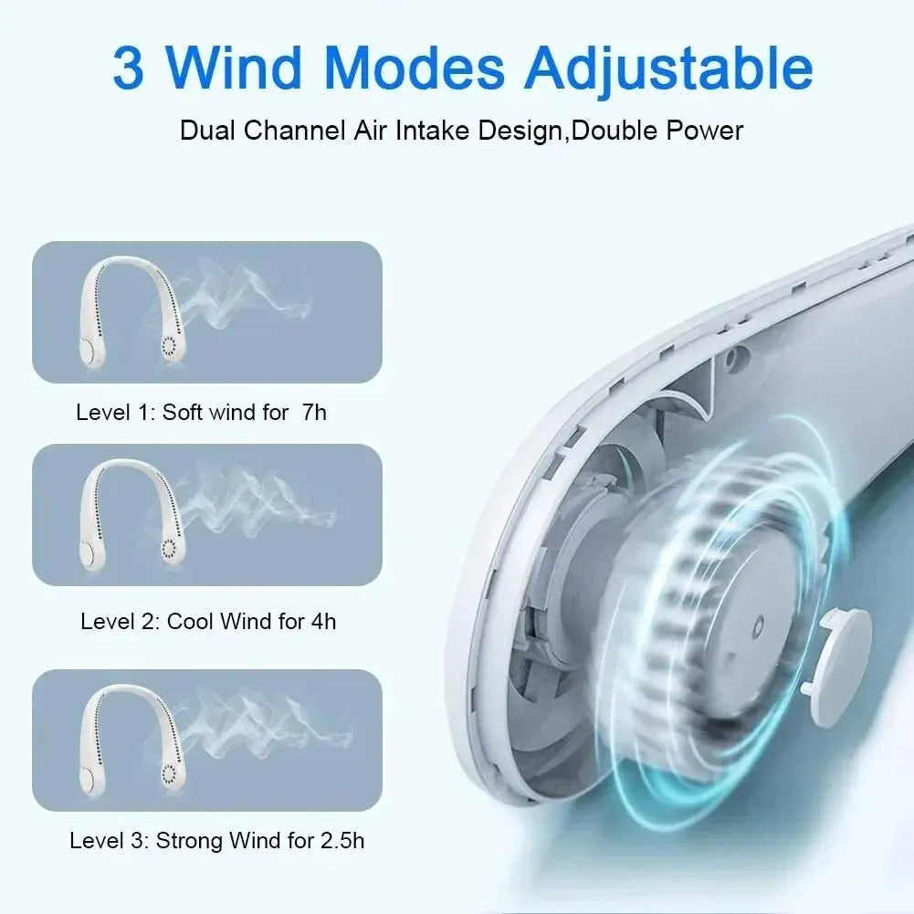 Beat the Heat – Hands-Free Full Day Neck Fan