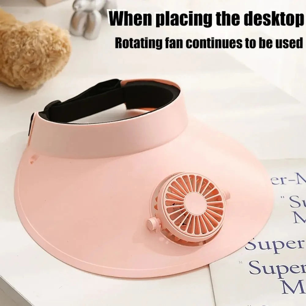 Cooling Fan Hat – Stay Cool, Hands-Free & Stylish