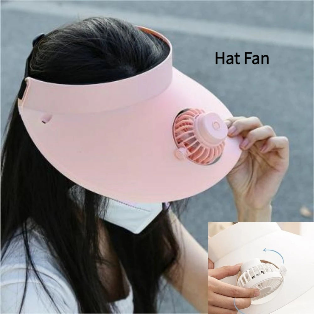 Cooling Fan Hat – Stay Cool, Hands-Free & Stylish